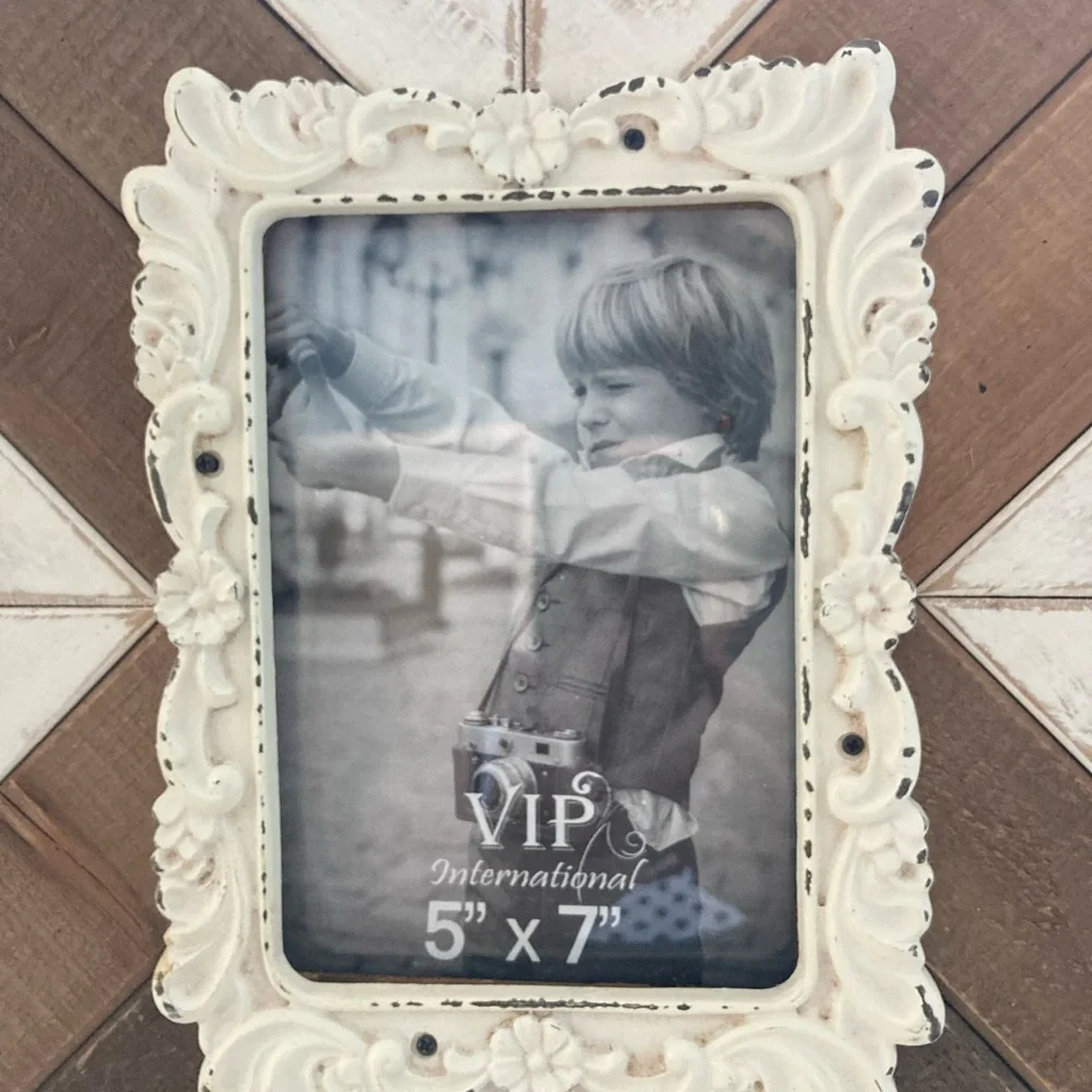 VIP International 3D Multi Color Wood Frame With Distressed Center Frame